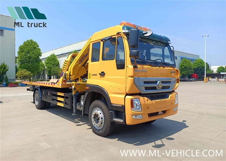 Sinotruk HOWO Manufacturer 4X2 4X4 All Wheel Driving Awd 5 10 Tons Mini Flatbed Stake Lorry Box Cargo Dumper